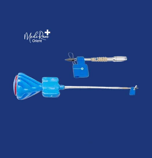 5.0 mm Titanium Screw-In Suture Anchor with 2 Kevlar Braids – White &amp; White/Blue